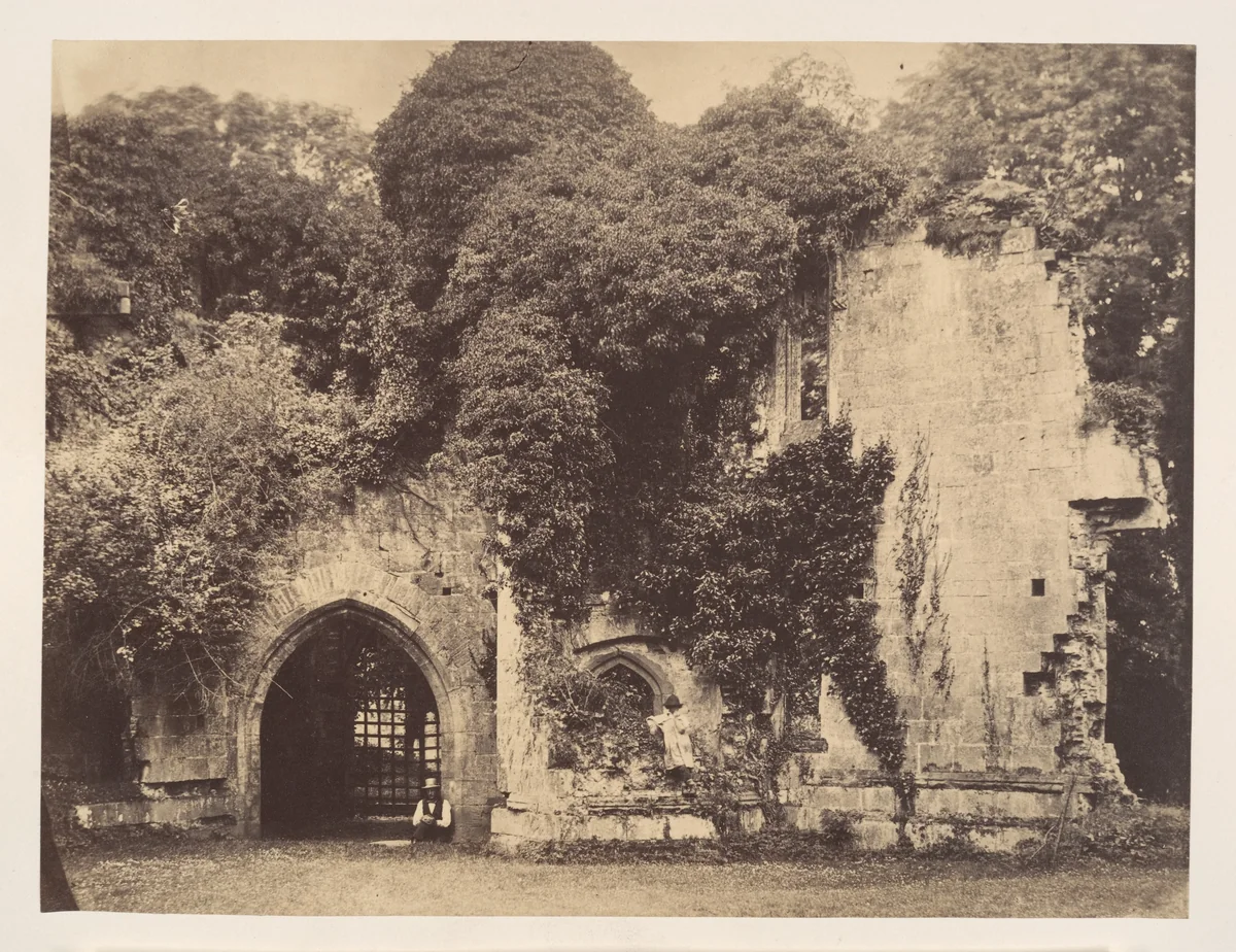 Old Gateway, Raglan Castle, Monmouthshire by J. Holden, photograph, 1855