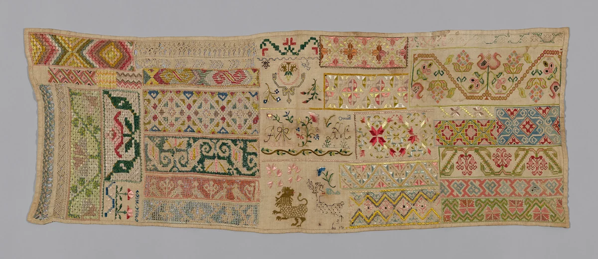 Sampler by Mexico, textile, 1825-1875