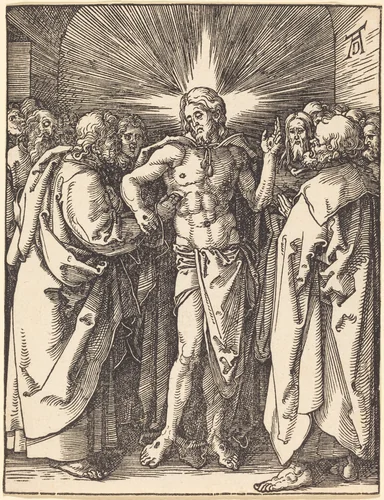 Doubting Thomas by Albrecht Dürer, print, 1509-1510