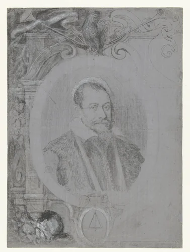 Portret van Johannes Petrus Magnus by Aegidius Sadeler, drawing, 1580-1629