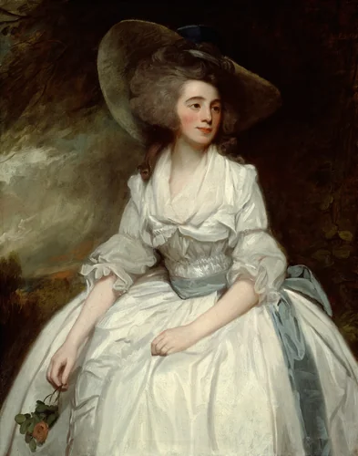 Mrs. Francis Russell by George Romney, painting, 1785-1787