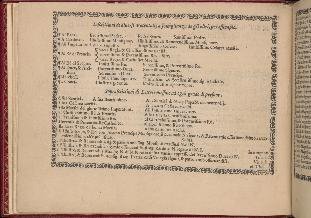 Ghirlanda: Di sei vaghi fiori scielti da piu famosi Giardini d'Italia, page 4 (verso) by Pietro Paulo Tozzi, book, 1604