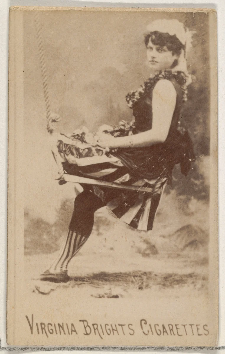 From the Actors and Actresses series (N45, Type 5) for Virginia Brights Cigarettes by Allen & Ginter, photograph, 1885-1891