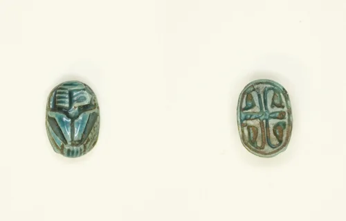 Scaraboid: Crouched Human Figure Shown in Profile by Egyptian, other, -1550--1069