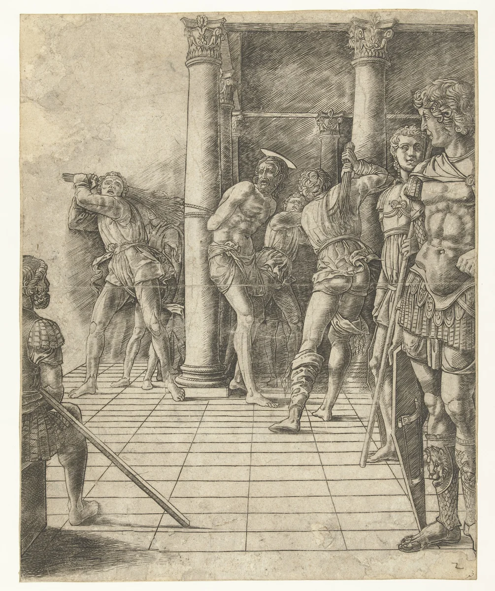 Geseling van Christus by Unknown, print, 1475-1480