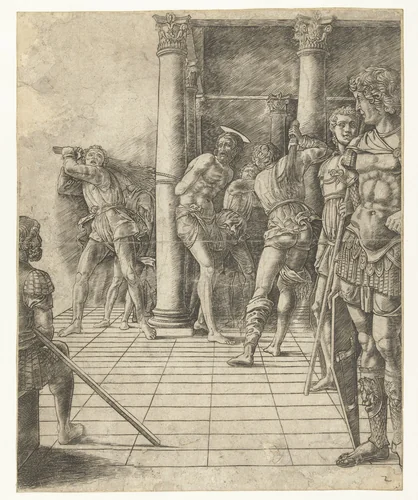 Geseling van Christus by Unknown, print, 1475-1480