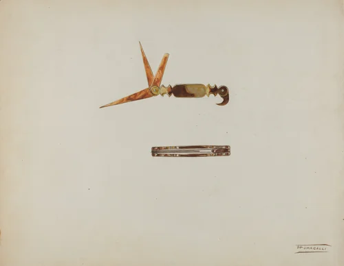 Toothpick by Frank Fumagalli, index of american design, 1939