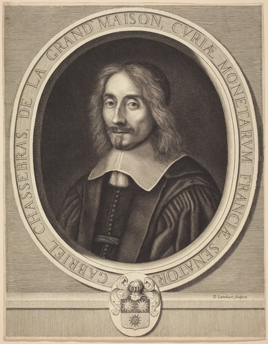 Gabriel Chassebras de la Grand'Maison by Pierre Lombard, print, 1612-1682