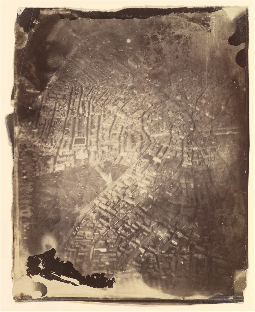[Boston from a Hot-Air Balloon] by James Wallace Black, photograph, 1860-1869