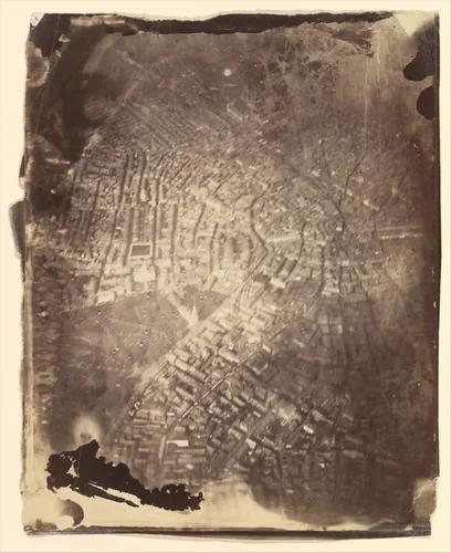 [Boston from a Hot-Air Balloon] by James Wallace Black, photograph, 1860-1869