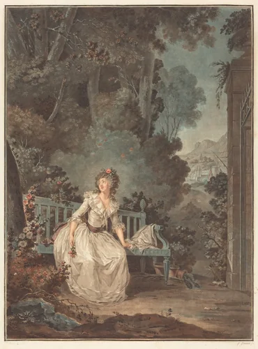 Nina, ou La Folle par amour (Nina, or The Woman Maddened by Love) by Jean-François Janinet; Claude Hoin, print, 1787