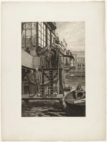 A Mother II (Eine Mutter II) from Dramas, Opus IX (Dramen, Opus IX) by Max Klinger, print, 1883