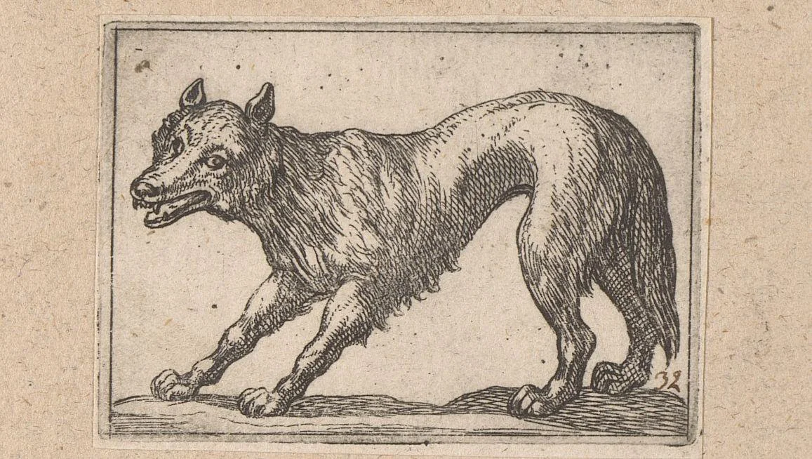 Staande vos by Antonio Tempesta, print, 1565-1630