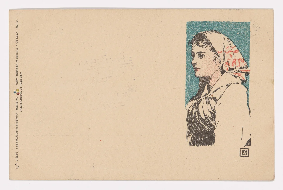 Wiener Künstler-Postkarte Serie I/3 by Leo Kainradl, design, 1898