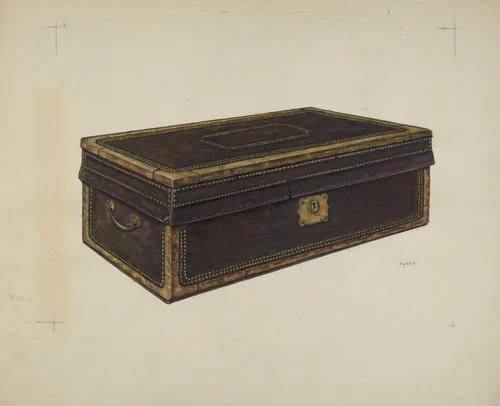 Early American Chest by Al Curry, index of american design, 1939