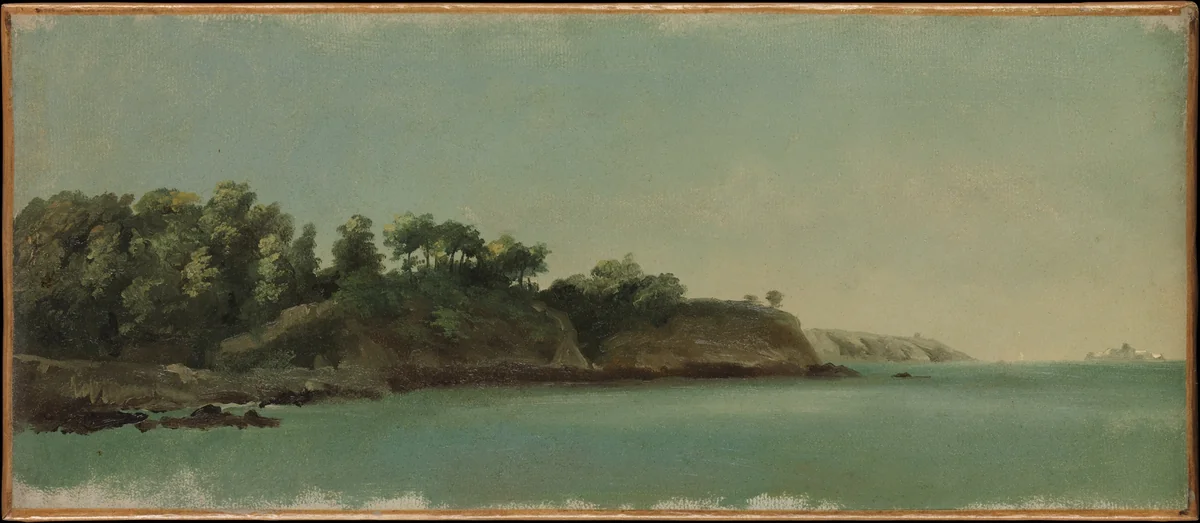The Banks of the Rance, Brittany by Pierre Henri de Valenciennes, painting, 1785-1819