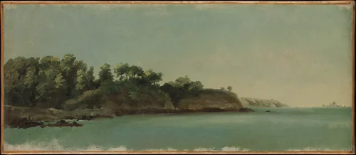 The Banks of the Rance, Brittany by Pierre Henri de Valenciennes, painting, 1785-1819