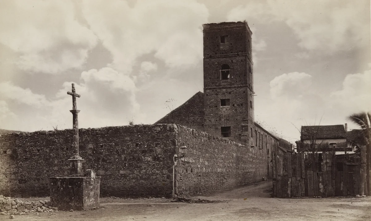Ruins of the Convent of Las Monjas, Panama by Eadweard Muybridge, photograph, 1875