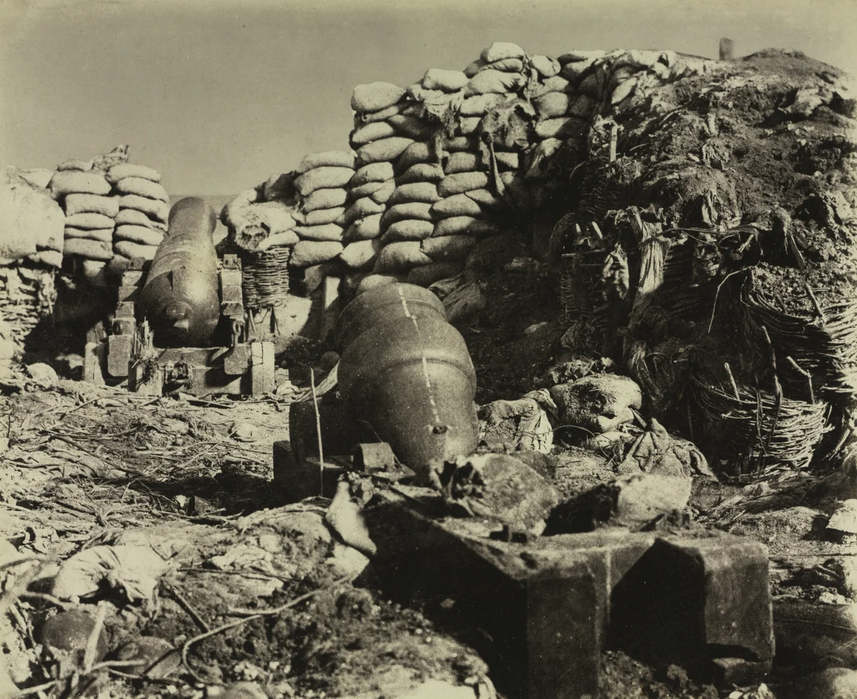 Battery, Malakoff by Leon-Eugéne Méhédin, photograph, 1855