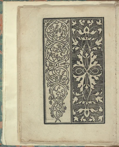 Opera Nova Universali intitulata Corona di racammi, page 12 (verso) by Giovanni Andrea Vavassore, book, 1530