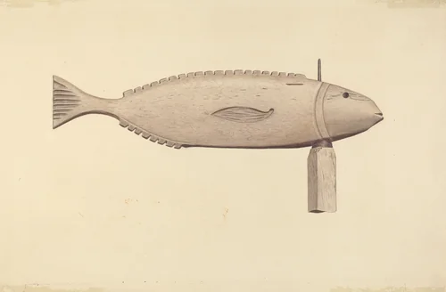 Fish Weather Vane by Albert Ryder, index of american design, 1938