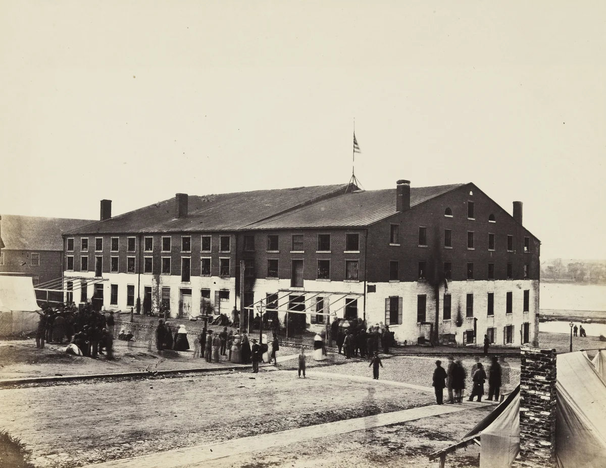 Libby Prison, Richmond, Virginia by Alexander Gardner, photograph, 1864
