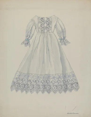 Doll's Dress by Edith Towner, index of american design, 1937