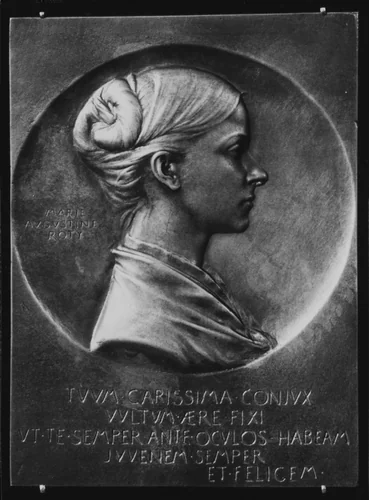 Marie Augustine Roty, Wife of the Medalist by Louis-Oscar Roty, metalwork, 1880