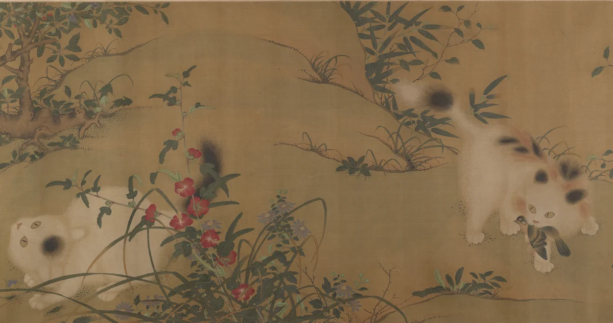 Spring Play in a Tang Garden by Unidentified Artist, painting, 1700-1799