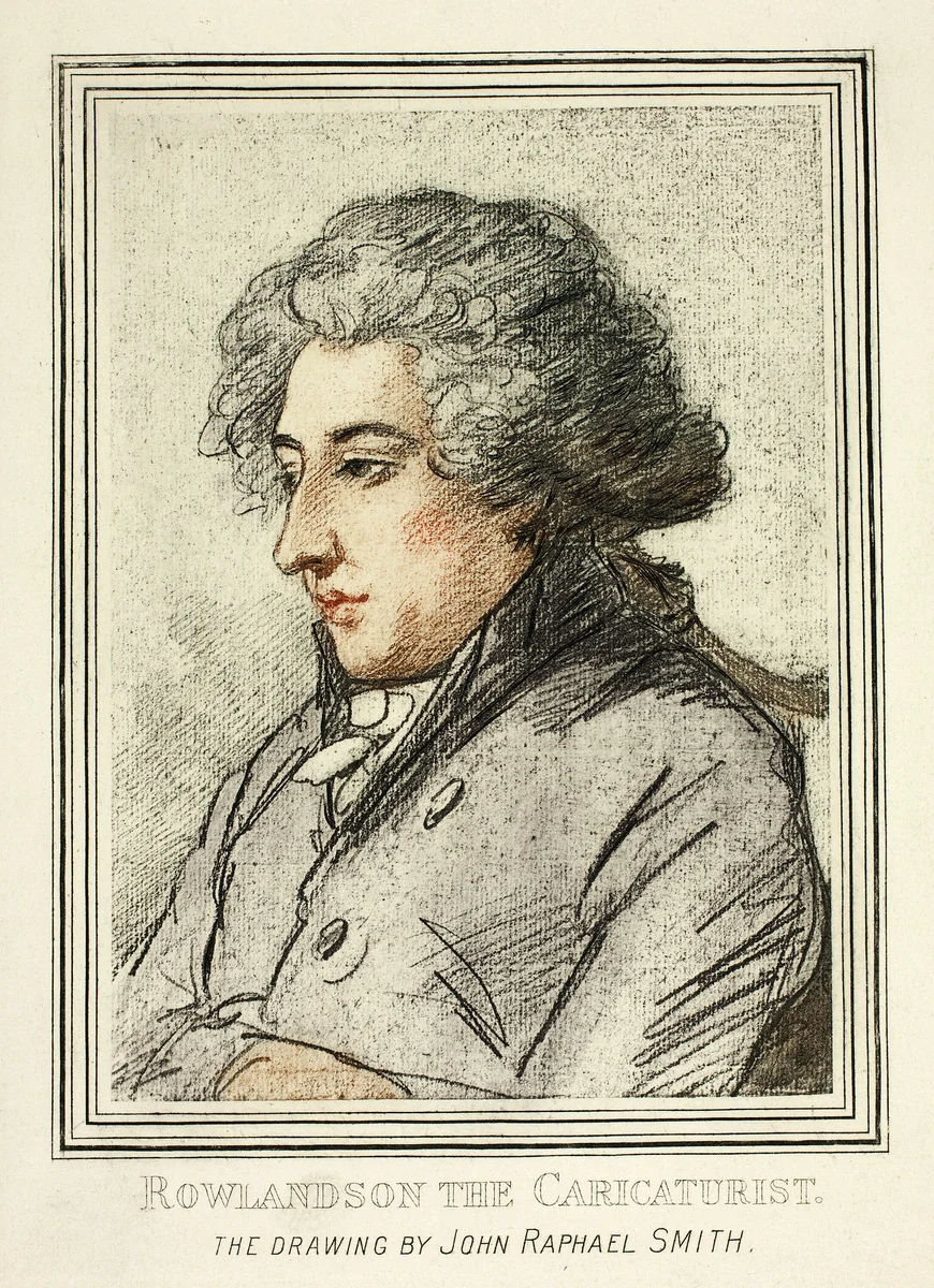 Portrait of Thomas Rowlandson, from Reproductions of Drawings by Old Masters in the British Museum by John Raphael Smith, print, 1894