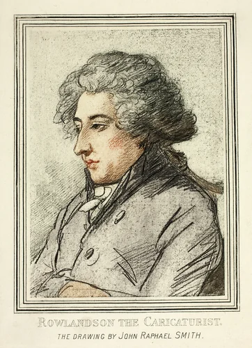Portrait of Thomas Rowlandson, from Reproductions of Drawings by Old Masters in the British Museum by John Raphael Smith, print, 1894