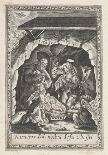 The Nativity by anonymous, print, 1590-1625