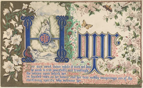 Hope by Freeman Gage Delamotte, drawing, 1830-1862