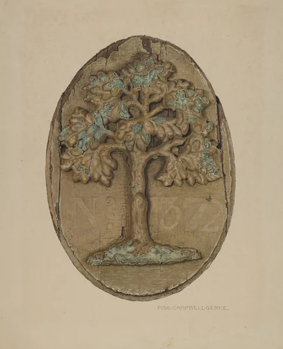 Firemark by Rose Campbell-Gerke, index of american design, 1940