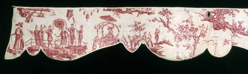 Panurge dans l'île des lanternes (Panurge on the Isle of Lanterns) (Furnishing Fabric) by Petitpierre et Cie, textile, 1785-1790