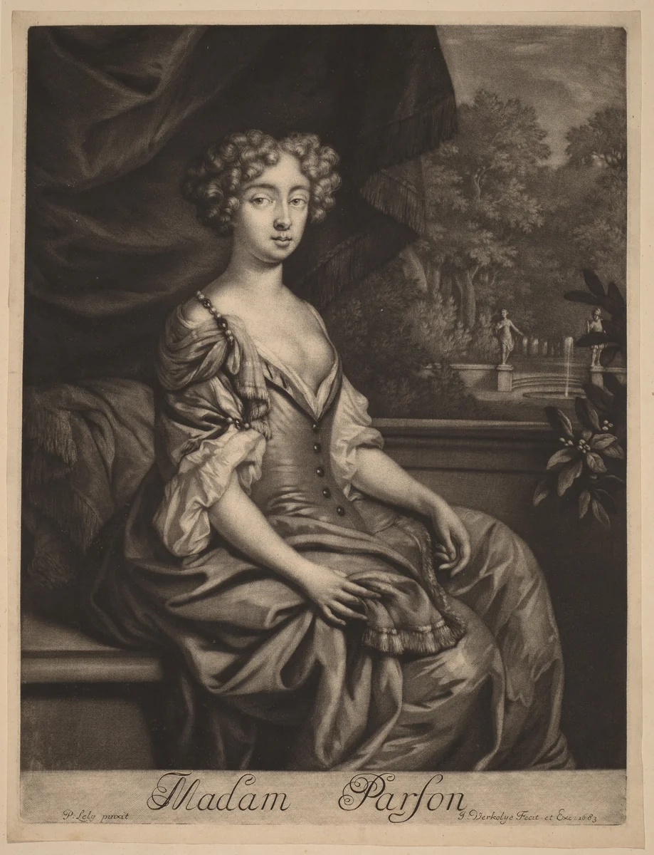 Madam Parson by Jan Verkolje, print, 1683
