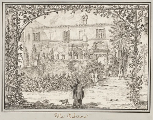 Villa Palatina by Peter Heinrich Lambert von Hess, drawing, 1830