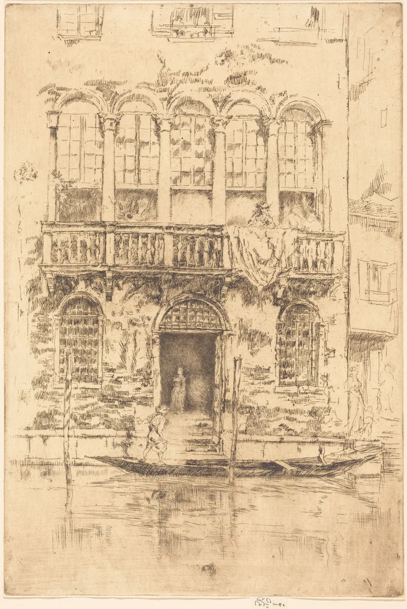 The Balcony by James McNeill Whistler, print, 1879-1880