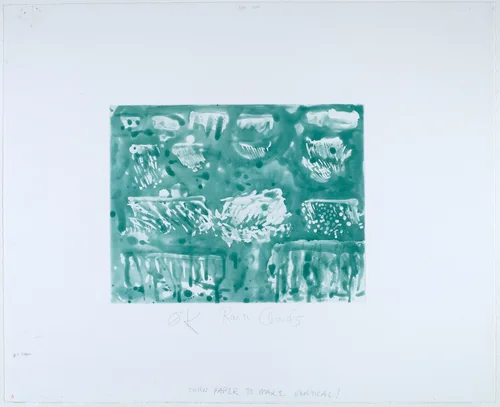 Rainclouds by Pat Steir, print, 1991