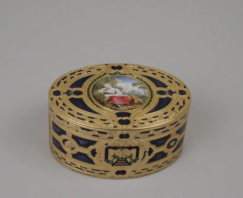 Snuffbox by Claude Perron, metalwork, 1763-1764