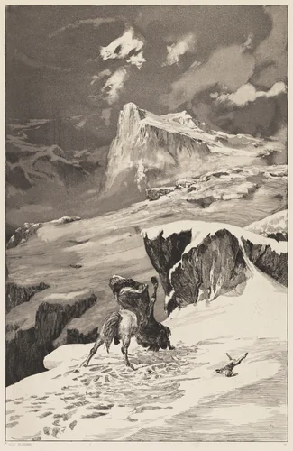 Kämpfende Centauren (Fighting Centaurs) by Max Klinger, print, 1870-1920
