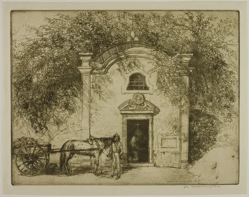 A Wayside Chapel by Donald Shaw MacLaughlan, print, 1912