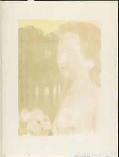 She was Fairer than a Dream ( Elle était plus belle que les rêves )(Plate VII) from the album Love ( Amour ) by Maurice Denis, print, 1892