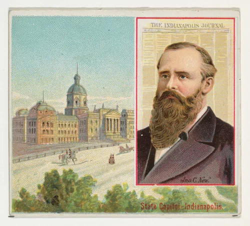 John C. New, The Indianapolis Journal, from the American Editors series (N35) for Allen & Ginter Cigarettes by Allen & Ginter, print, 1887