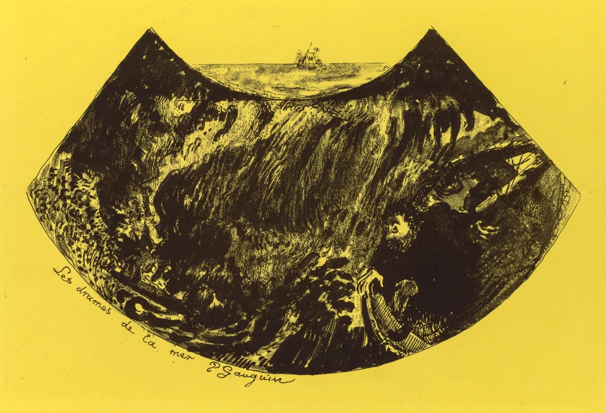 Volpini Suite: Dramas of the Sea (Les Drames de la Mer) by Paul Gauguin, print, 1889
