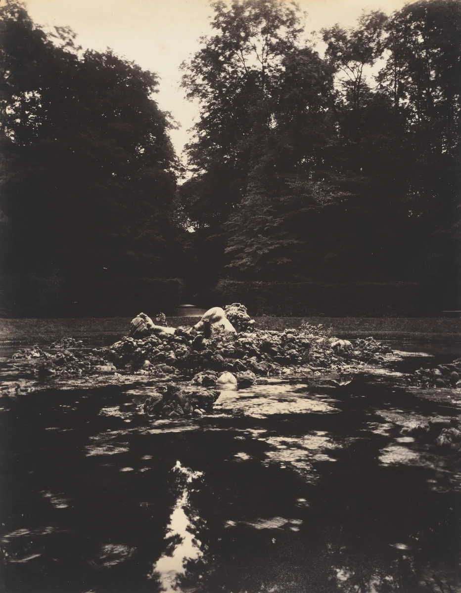Versailles, Fountain of Enceladus by Eugène Atget, photograph, 1922-1923