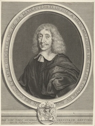 Melchior de Gillier by Robert Nanteuil, print, 1652