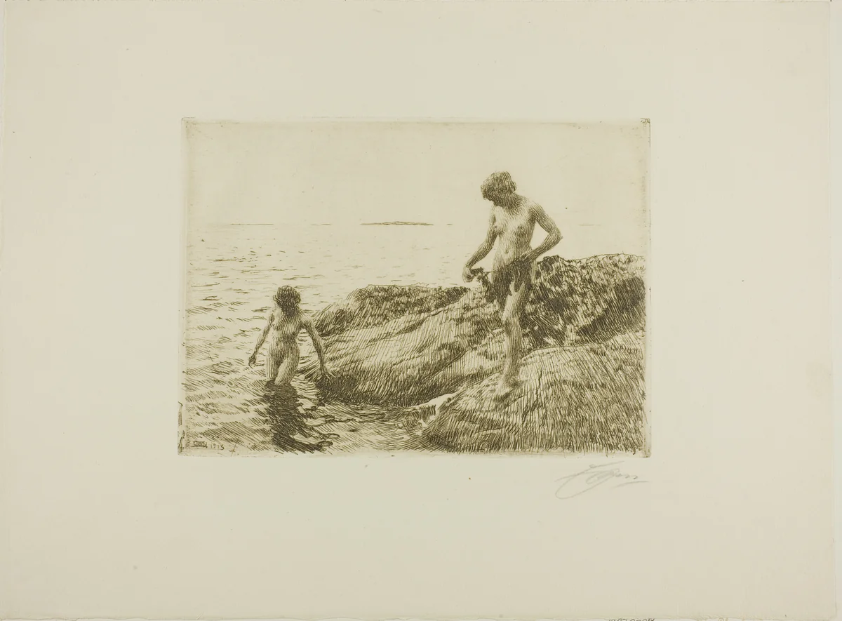 Seaward Skerries by Anders Zorn, print, 1913