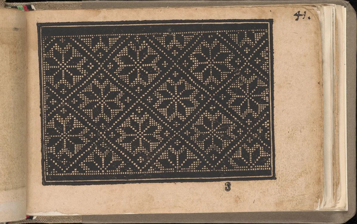 Schön newes Modelbuch (Page 41r) by Sigismundus Latomus, book, 1608