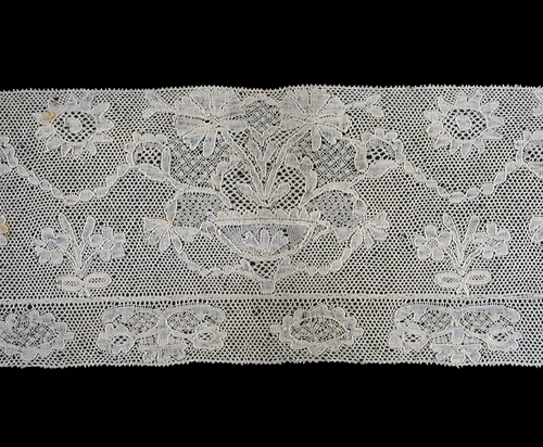 Border (Fragment) by Belgium, Flanders, Antwerp, textile, 1750-1800